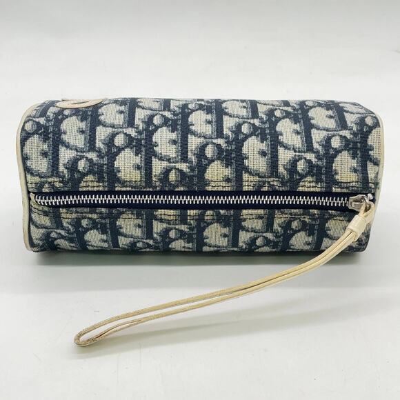Vintage Christian Dior Trotter PVC x Leather No.2 Navy Multi-Pouch - Picture 4 of 13